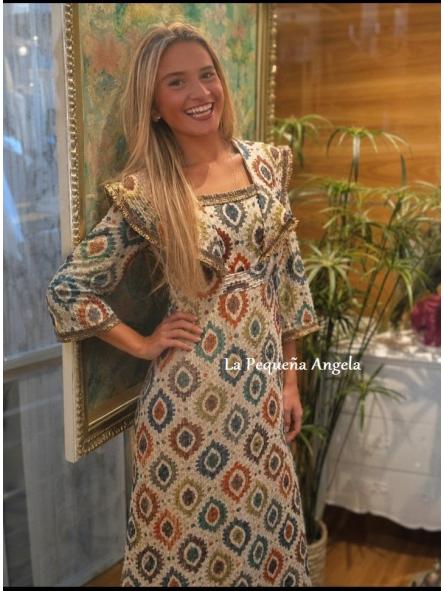 BAKAU. VESTIDO ESTAMPADO ETNICO