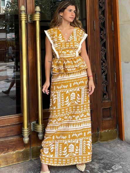 BENIN. CONJUNTO MOSTAZA [1]