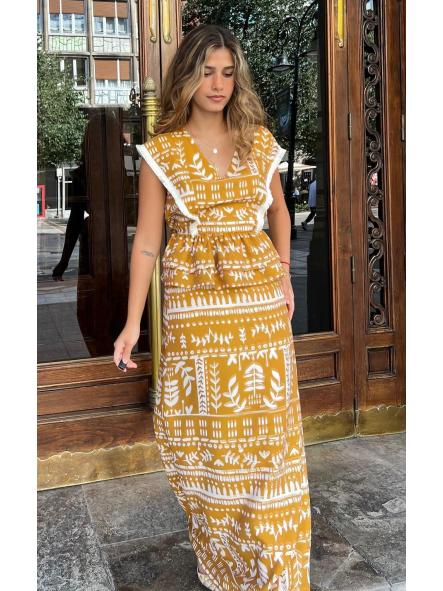 BENIN. CONJUNTO MOSTAZA