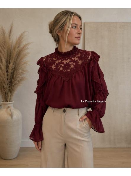 ANGY. BLUSA EN COLOR BURDEOS [2]