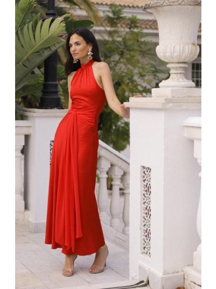 CARMESI. VESTIDO CARMESI