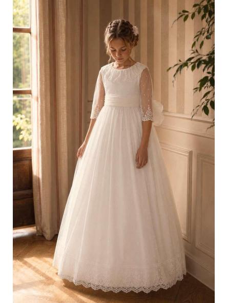 CAYETANA. VESTIDO PRIMERA COMUNION TUL BORDADO [3]