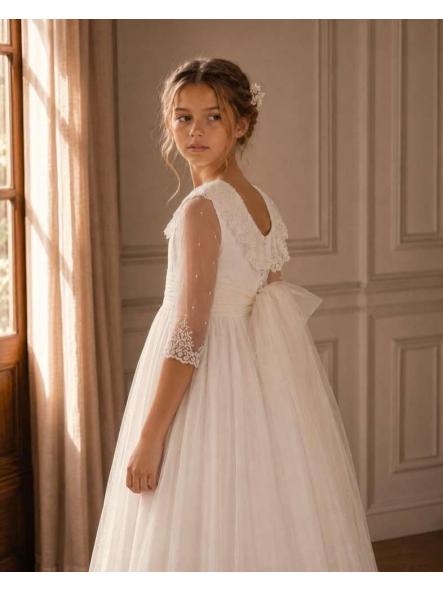 CAYETANA. VESTIDO PRIMERA COMUNION TUL BORDADO [2]