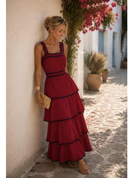 CONIL BURDEOS. VESTIDO TIRANTES [0]