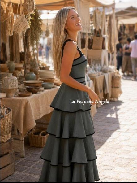 CONIL VERDE. VESTIDO TIRANTES [2]