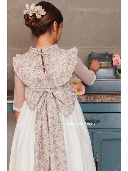 BIMBA. CUELLO BABERO Y  LAZADA A JUEGO PARA VESTIDO COMUNION.  [2]