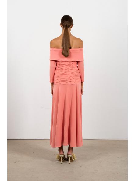 HELENA. VESTIDO EN COLOR CORAL [2]