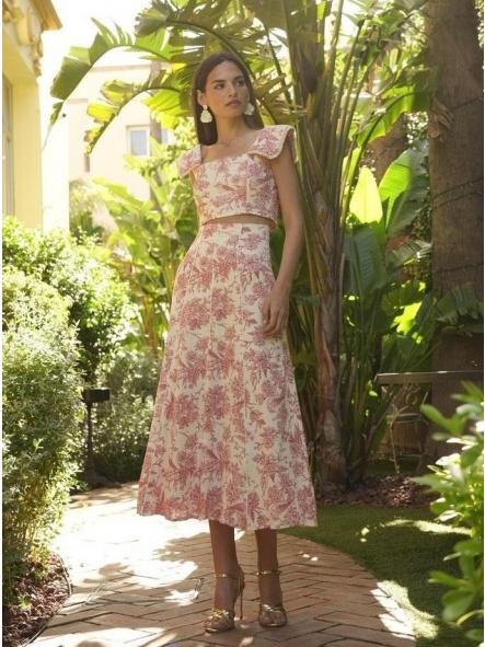 INDIA. CONJUNTO TOP Y FALDA [1]