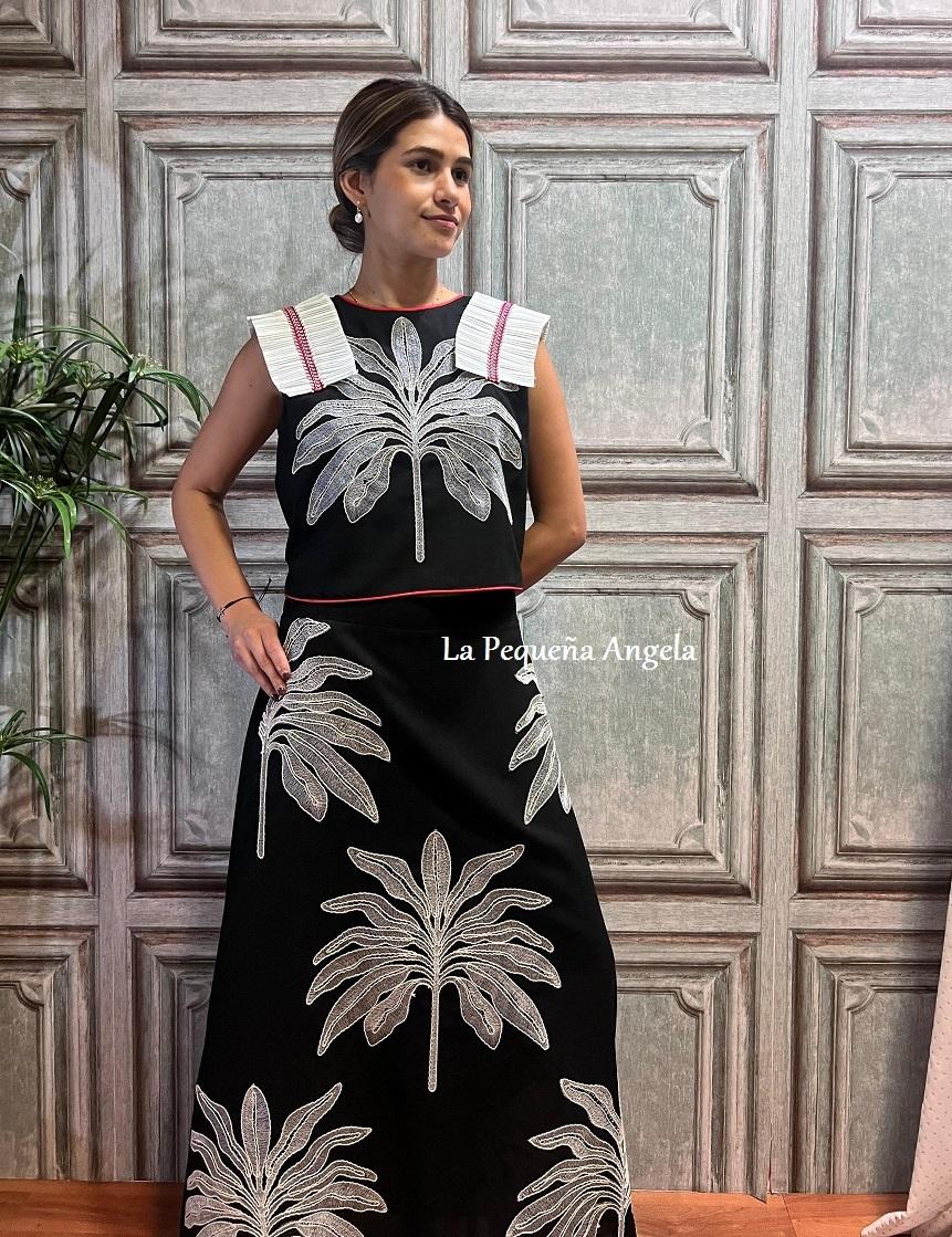 OASIS. CONJUNTO TOP Y FALDA