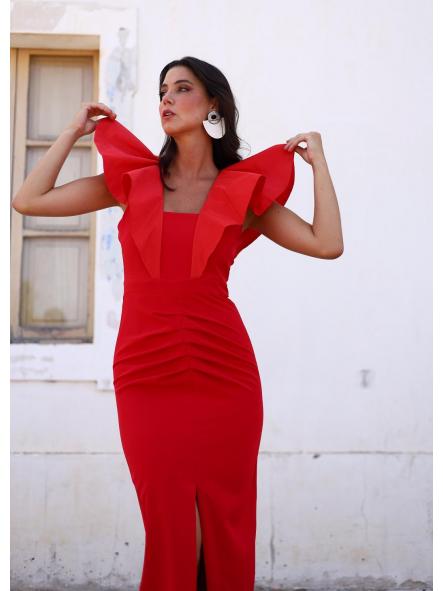 PANCE. VESTIDO ROJO