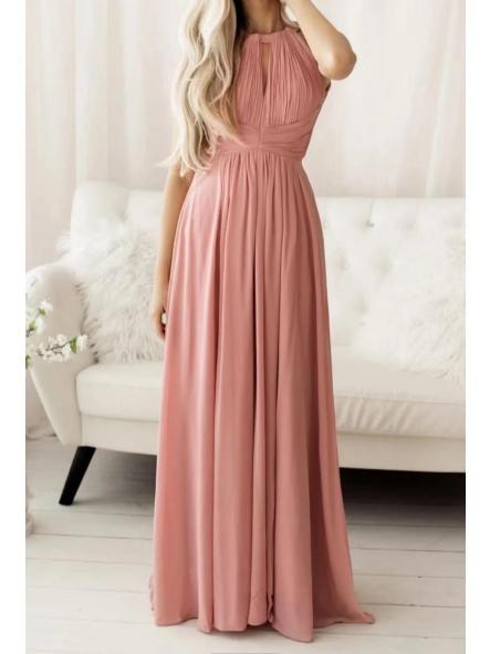 1392. VESTIDO LARGO DE GASA