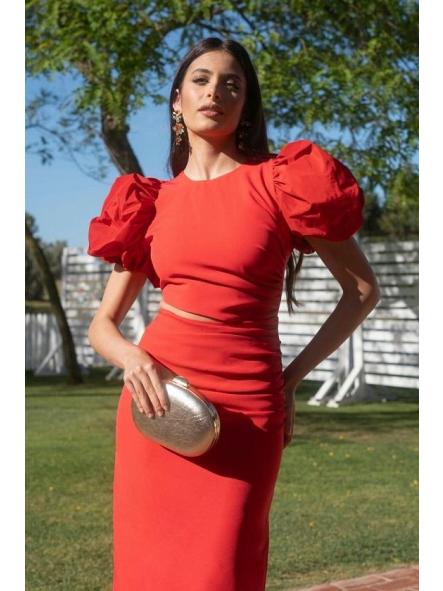 51439 RENATA. VESTIDO ROJO