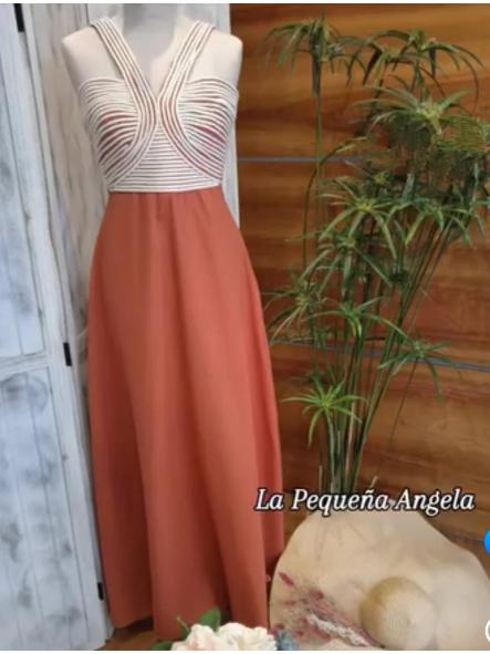 ROSLANA. VESTIDO TEJA