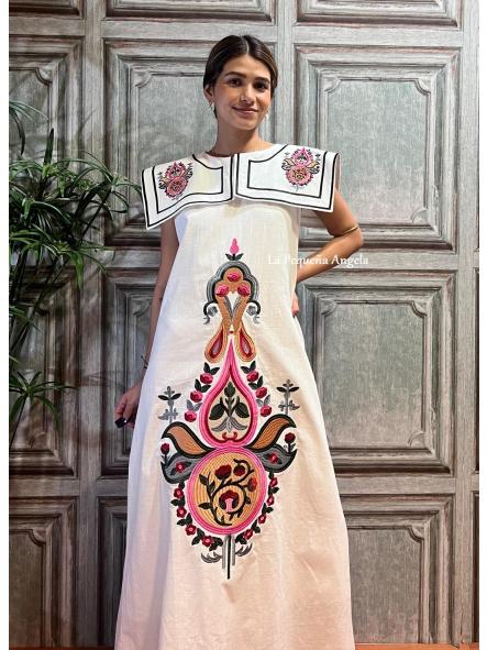 ROUSE. VESTIDO MIDI BORDADO [1]