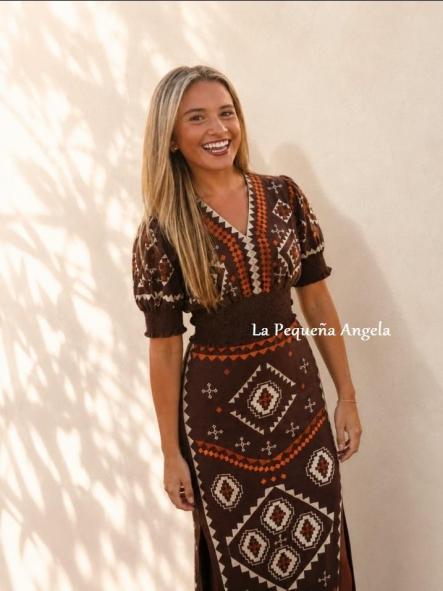 SANDY. CONJUNTO TOP Y FALDA MARRON [3]
