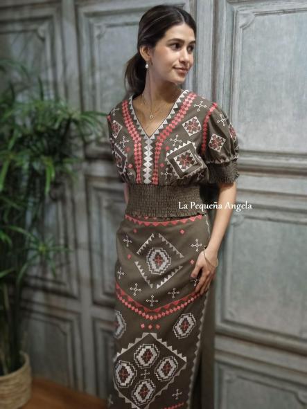 SANDY. CONJUNTO TOP Y FALDA