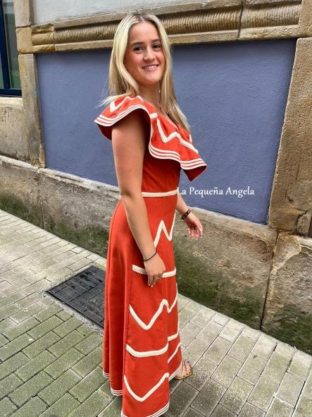 SANT TOMAS. VESTIDO CAMEL ANARANJADO [1]