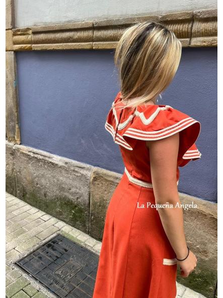 SANT TOMAS. VESTIDO CAMEL ANARANJADO [2]