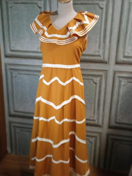 SANT TOMAS. VESTIDO CAMEL ANARANJADO [3]