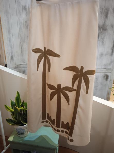 ATRANI. FALDA BEIGE CON BORDADO [2]