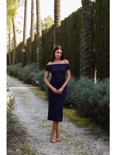 TOLEDO. VESTIDO AZUL MARINO [2]