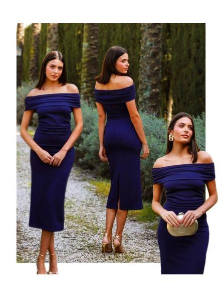 TOLEDO. VESTIDO AZUL MARINO [1]