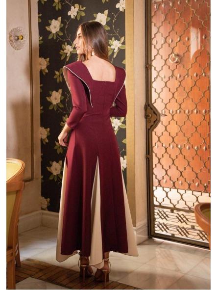 VAINILLA. VESTIDO BICOLOR [1]