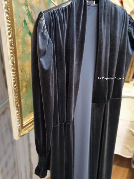 VELLUTO. CAFTAN TERCIOPELO GRIS [2]