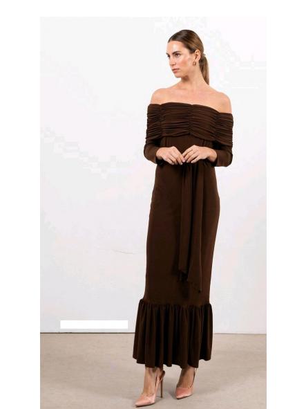 CLAUS. VESTIDO MARRON CHOCOLATE [3]