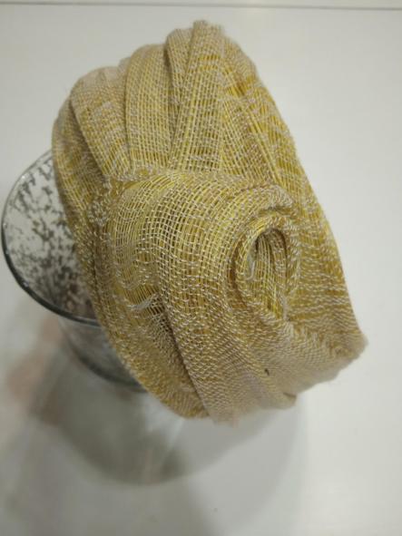 EL12 DIADEMA MUJER CON NUDO EN AMARILLO PASTEL