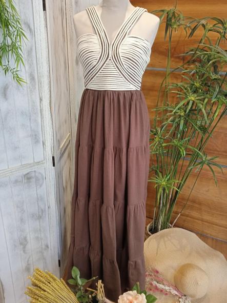 ETIOPIA. VESTIDO MARRON [3]