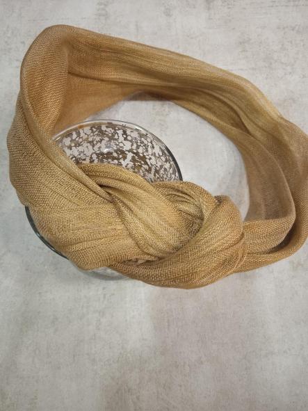 EL22 TURBANTE NUDO DORADO
