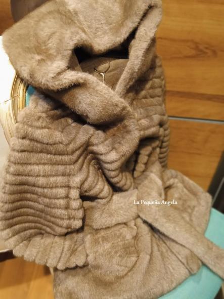 LATTE. CHAQUETON DE PELO IMITACIÓN VISON