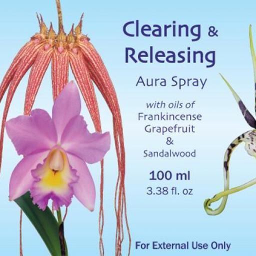 Clearing & Releasing Con aceites de Frankincense, Toronja & Sándalo, etiqueta azul