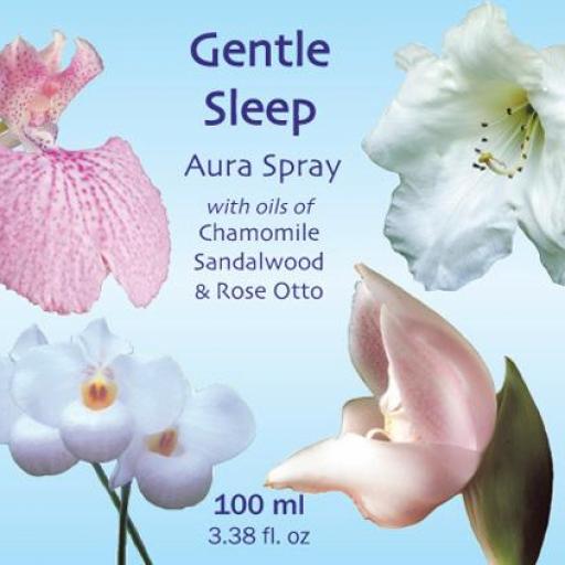 Gentle Sleep  Con aceites de Manzanilla, Sándalo & Rosa Otto de Bulgaria, etiqueta azul