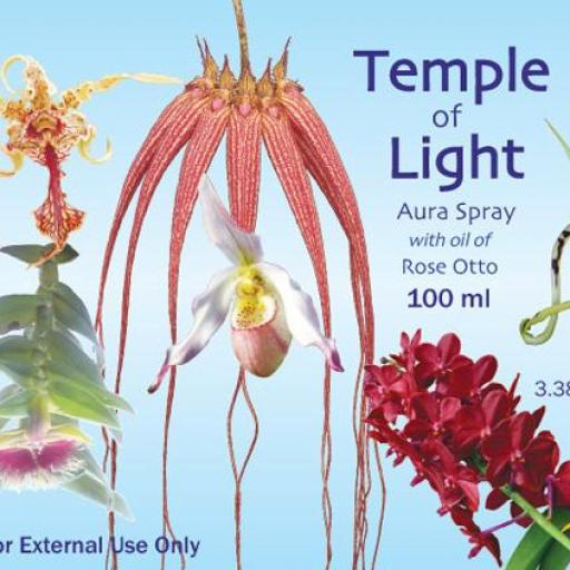 Temple of Light*5 con aceites de Rosa de Bulgaria y esencia de Orquídea Blanca, etiqueta azul