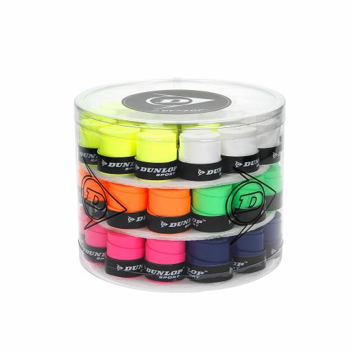 Overgrip Dunlop Pro Colores – Agarre Antideslizante y Duradero (Packs o Tambor Completo) [0]