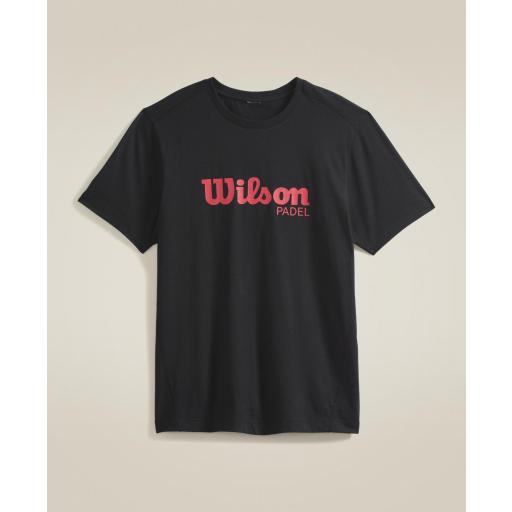 Camiseta Wilson Graphic - Negro y Rojo