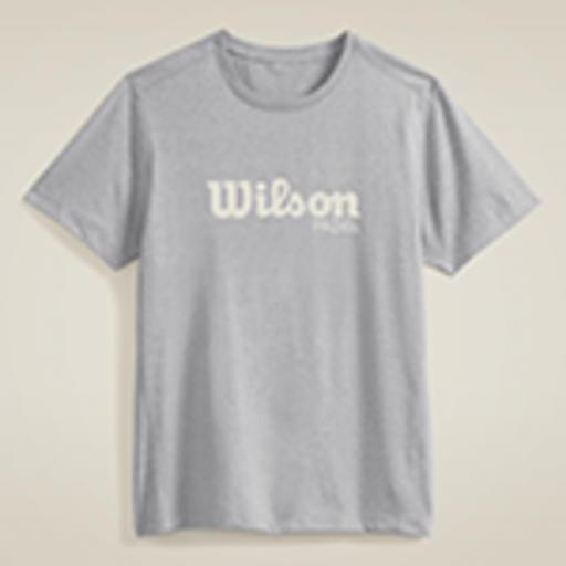 Camiseta Wilson Graphic - Gris y Blanco