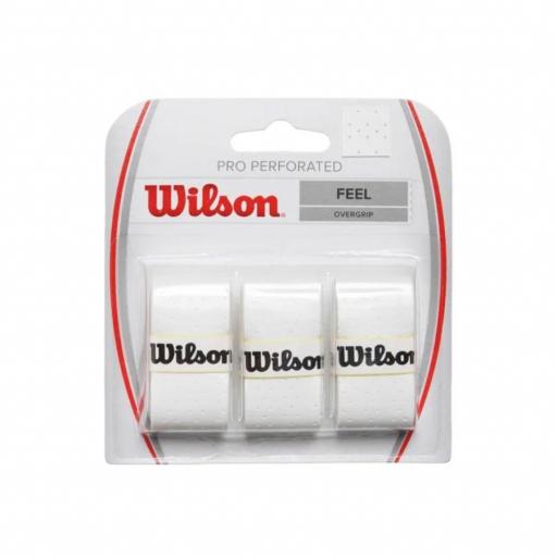 Packs Overgrip Wilson Pro Perforado - Antideslizante, Alta Absorción y Duración, Control Total