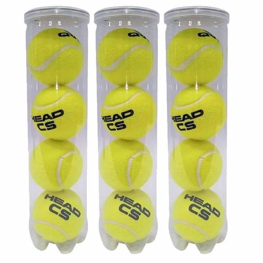 Bolas de Tenis Head CS – Bote de 4 pelotas duraderas y resistentes [1]