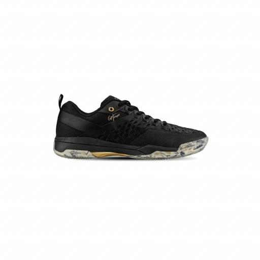 Zapatillas Salming Rebel Negro Blanco Dorado