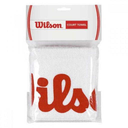 Toalla Wilson Blanco Rojo