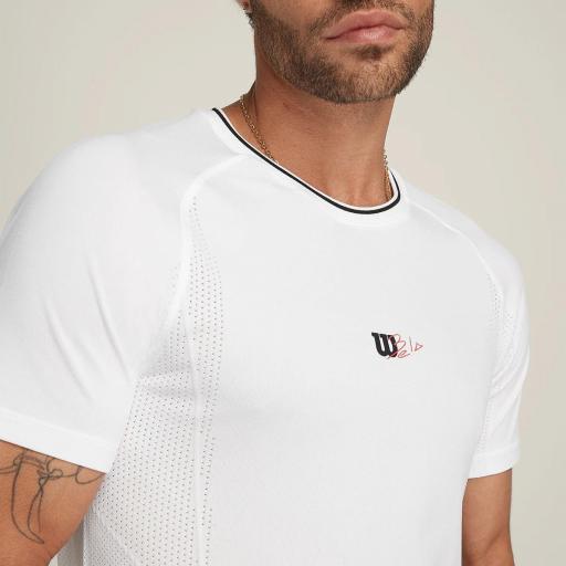 Camiseta Wilson Bela M Players Seamless Crew 2.0 - Blanca [2]