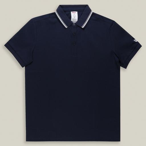 Polo Wilson Pique Navy - Azul Marino [3]