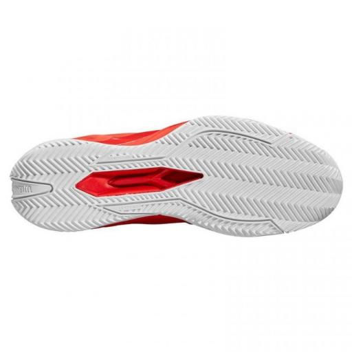 Zapatillas Wilson Rush Pro 4.5 Clay Rojo Blanco [2]
