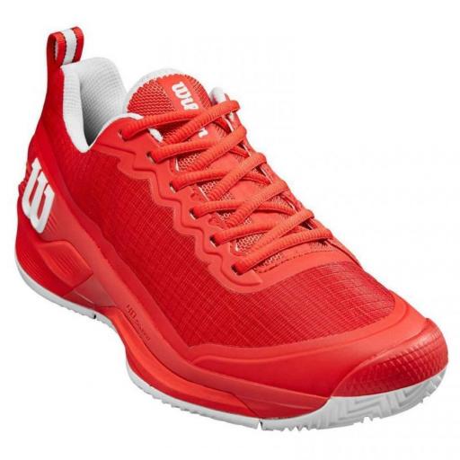 Zapatillas Wilson Rush Pro 4.5 Clay Rojo Blanco [1]