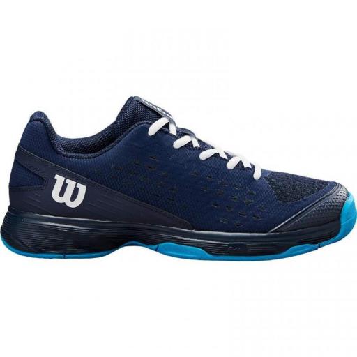 Zapatillas Wilson Rush Pro Junior (Navy Blazer/White/Atomic Blue)