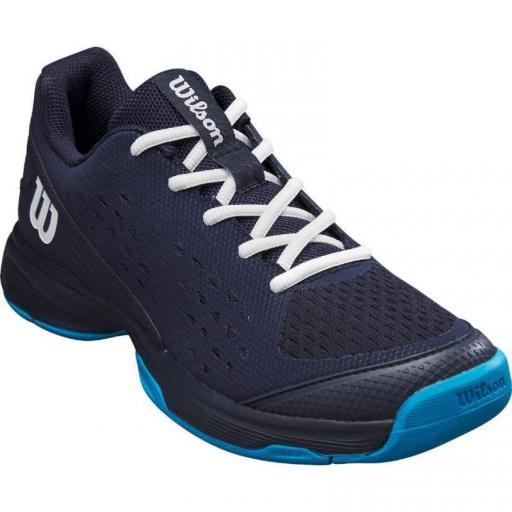 Zapatillas Wilson Rush Pro Junior (Navy Blazer/White/Atomic Blue) [3]