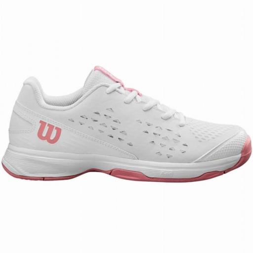 Zapatillas Wilson Rush Pro Junior (White/Mauveglow)